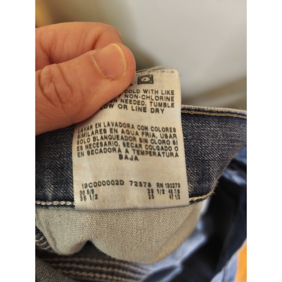 Vintage Wrangler Carpenter‎ Jeans 34x29 Blue Denim Straight Leg Workwear - Picture 15 of 15